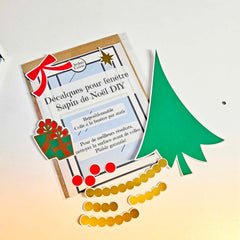 Décalques pour fenêtres DIY - Sapin de Noël