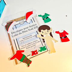 Décalques pour fenêtres DIY - Lutin de Noël