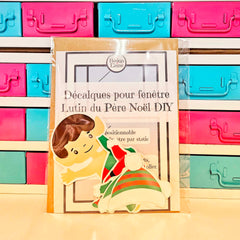 Décalques pour fenêtres DIY - Lutin de Noël